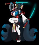 Rating: s
ID: 3920553
Date: 2023-03-10 02:29:30 -0500
Status: active
Score: 54
2023 3_fingers 3_toes 7_tails alpha_channel anthro armwear asian_clothing bandai_namco bell big_breasts biped black_armwear black_body black_bridal_gauntlets black_clothing black_ears black_footwear black_fur black_handwear black_nose black_sclera black_tail blue_body blue_ear_tips blue_ears blue_eyes blue_fur blue_tail blue_tail_tip bow_(feature) bow_accessory breasts bridal_gauntlets canid canine claws cleavage clothed clothing colored detached_sleeves digimon digimon_(species) digital_media_(artwork) digitigrade dipstick_ears dipstick_tail ear_bow ear_markings east_asian_clothing eye_markings eyelashes fan_character feet female fingers footwear full-length_portrait full_cleavage fully_clothed fur furball glowing glowing_sword glowing_weapon hair_bell handwear hi_res holding_melee_weapon holding_object holding_sword holding_weapon huge_breasts japanese_clothing legwear mammal markings melee_weapon mikomon multi_tail multicolored_body multicolored_ears multicolored_fur multicolored_tail obi on_one_leg open_mouth pelvic_curtain portrait pose pupils red_bow renamon shaded side_view simple_background solo standing sword tail tail_markings thigh_highs toes topwear transparent_background two_tone_body two_tone_ears two_tone_fur two_tone_tail weapon white_armwear white_bow white_claws white_clothing white_legwear white_thigh_highs white_topwear yellow_markings yin_yang post #3920553