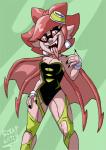 Rating: s
ID: 954763
Date: 2016-07-27 10:09:49 -0400
Status: active
Score: 7
animal_humanoid black_nails border cephalopod cephalopod_humanoid clothed clothing coleoid colored_nails decapodiform ear_piercing fangs female gloves grey_border hair handwear hat headgear headwear hi_res humanoid inkling legwear marie_(splatoon) marine marine_humanoid mollusk mollusk_humanoid monster_girl_(genre) nails nintendo octopodiform piercing red_eyes red_hair scrapcorcist sharp_teeth simple_background skimpy solo splatoon stockings teeth tentacles tongue tongue_out torn_clothing torn_gloves torn_handwear vampire vampire_squid webbed_tentacles post #954763