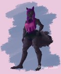 Rating: s
ID: 4509433
Date: 2024-01-01 22:34:47 -0500
Status: active
Score: 7
absurd_res anthro big_breasts big_butt black_body black_fur breasts butt canid canine canis clothed clothing curvy_figure digital_media_(artwork) enderium female fur hair hi_res long_hair mammal purple_body purple_eyes purple_fur rose_(enderiumdavoc) simple_background sleepypinklinx solo tail thick_thighs wide_hips wolf post #4509433