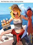Rating: s
ID: 5640708
Date: 2025-06-14 00:16:33 -0400
Status: pending
Score: 10
1_claw 1_finger 2025 3:4 3_claws 3_toes 5_fingers absurd_res ahoge ambiguous_feral ambiguous_gender april_(month) arm_fin atmospheric_perspective bangs beverage biped black_boots black_bottomwear black_clothing black_footwear black_jeans black_mouth black_pants black_text blonde_eyebrows blonde_hair blood blood_drop blood_from_eye blood_from_wound blood_on_chest blood_on_clothing blood_on_face blood_on_melee_weapon blood_on_topwear blood_on_weapon blood_splatter blue_sky blue_text blurred_background blush blush_lines boat bodily_fluids boots bottle bottle_cap bottle_carrier bottomwear brass_knuckles breasts brown_eyes button_(fastener) captured chromatic_aberration claws clothed clothed_female clothed_human clothing cloud collarbone colored colored_nails container convenient_censorship corona_(beer) countershade_neck countershade_scales countershade_tail countershade_torso countershading cynthia_(pokemon) day denim denim_bottomwear denim_clothing detailed_background digital_media_(artwork) digital_painting_(artwork) drunk duo eyebrow_through_hair eyebrows eyelashes eyelashes_through_hair feet female female_human feral fin finger_claws fingernails fingers fish fishing_rod footwear front_view gabite generation_4_pokemon grey_baseball_cap grey_clothing grey_hat grey_headwear grey_shirt grey_tank_top grey_topwear grin hair hair_over_eye hat headgear headwear hi_res holding_another holding_beer holding_beverage holding_object human humor in_boat jacket jacket_around_waist jeans khyleri knee_boots knee_highs larger_female larger_human latex latex_boots latex_clothing latex_footwear legwear light_body light_skin long_neck looking_at_viewer loose_hair mammal marine markings melee_weapon meme messy_hair nails narrowed_eyes navel neck_gills neck_grab nintendo nipple_outline no_bra on_boat one_eye_obstructed open_mouth outside painting_(artwork) pants pattern_clothing pattern_topwear plaid plaid_clothing plaid_jacket plaid_topwear pokemon pokemon_(species) pokemon_champion portrait pupils purple_body purple_fin purple_scales raised_head red_blush red_body red_clothing red_gills red_jacket red_plaid red_scales red_topwear rubber_boots scales scratches sea semi-anthro shaded shadow shark shirt shoes size_difference sky slim slim_female slim_human smaller_ambiguous smaller_feral smile smiling_at_viewer standing substance_intoxication suntan tail tan_line tank_top teeth text text_on_clothing text_on_hat text_on_headwear three-quarter_portrait tipsy toe_claws toes topwear topwear_around_waist torn_tank_top translucent translucent_hair vehicle water watercraft weapon wet when_you_see_it white_body white_clouds white_countershading white_fingernails white_nails white_scales white_text women_want_me_fish_fear_me wounded yellow_text post #5640708