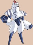 Rating: s
ID: 5162145
Date: 2024-11-05 09:10:35 -0500
Status: active
Score: 12
2022 ambiguous_gender anthro armor blue_body brown_background devarda_(unstoppablue) digital_media_(artwork) duraludon eyelashes featureless_feet feet fist generation_8_pokemon green_eyes hi_res jinti looking_at_viewer metallic_body nintendo nonbinary_(lore) pokemon pokemon_(species) simple_background solo white_body post #5162145