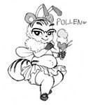 Rating: s
ID: 3065869
Date: 2021-12-10 06:42:49 -0500
Status: active
Score: 27
antennae_(anatomy) anthro arthropod arthropod_abdomen bee bottomwear clothed clothing crookedtrees dessert english_text eyewear fake_bear_ears fake_ears female flat_chested food glasses greyscale holding_food holding_object hymenopteran ice_cream insect looking_at_viewer midriff monochrome navel neck_tuft short_stack simple_background sitting skirt slightly_chubby solo text tuft white_background wings post #3065869