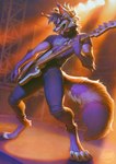 Rating: s
ID: 5645768
Date: 2025-06-16 06:55:06 -0400
Status: active
Score: 11
anthro azuza black_collar black_hair canid canine clothed clothing collar eyes_closed fangs fur gloves_(marking) guitar hair hi_res holding_guitar holding_musical_instrument holding_object inner_ear_fluff male mammal markings musical_instrument open_mouth pink_body pink_fur playing_guitar playing_music plucked_string_instrument purple_body purple_fur purple_hair purple_nose purple_tongue shirt solo spiked_collar spikes stage standing string_instrument striped_markings striped_tail stripes t-shirt tail tail_markings teeth tongue tongue_out topwear tuft white_body white_fur white_inner_ear_fluff post #5645768