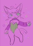 Rating: s
ID: 5445108
Date: 2025-03-20 06:14:18 -0400
Status: active
Score: 8
2022 3_toes 4_fingers 4chan_anon ambiguous_gender anthro armwear barefoot black_nose blush blush_lines cheek_tuft chest_tuft clothed clothing digital_media_(artwork) domestic_cat eyebrows facial_tuft feet felid feline felis fingers flat_colors front_view full-length_portrait fur green_clothing green_eyes green_leotard green_pawpads hair hi_res inner_ear_fluff leotard looking_at_viewer mammal open_mouth pawpads portrait pupils purple_armwear purple_background purple_body purple_clothing purple_fur purple_pupils purple_sclera restricted_palette simple_background solo standing star_polygon tail thick_thighs toes tuft wide_hips post #5445108