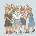 Rating: s
ID: 5017543
Date: 2024-08-29 11:40:01 -0400
Status: active
Score: 5
1:1 anthro blue_background bottomwear caviid clothed clothing dress ekaki510 female footwear group kemono lagomorph leporid mammal mara_(mammal) patagonian_mara rabbit rodent sandals shoes simple_background skirt post #5017543