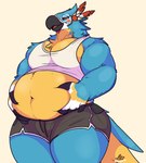 Rating: s
ID: 5585041
Date: 2025-05-19 22:57:54 -0400
Status: pending
Score: 48
2025 anthro avian beak belly belly_grab belly_overhang belly_squish big_belly bird blush bottomwear breath_of_the_wild clothed clothing crop_top dolphin_shorts feathers hi_res holding_belly hotpants kass_(tloz) male musclegut muscular muscular_anthro muscular_male narrowed_eyes navel nintendo overweight overweight_anthro overweight_male pecs razigator rito shirt shorts signature simple_background smile solo squish standing tank_top the_legend_of_zelda thick_arms thick_thighs topwear tuft white_background post #5585041