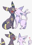 Rating: s
ID: 4874448
Date: 2024-06-23 23:33:22 -0400
Status: active
Score: 96
ambiguous/ambiguous ambiguous_gender black_body black_fur blush canid duo eeveelution ellipsis espeon eyes_closed felid feral fur generation_2_pokemon heart_symbol mammal nintendo nose_to_nose one_eye_closed pink_body pink_fur pokemon pokemon_(species) simple_background tail tail_motion tailwag umbreon untaggable_artist post #4874448
