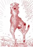 Rating: s
ID: 825292
Date: 2016-02-09 12:02:33 -0500
Status: active
Score: 24
aepyornis aepyornithid ambiguous_gender avian big_claws bird cariamiform claws dialogue elephant_bird emanata feet feral foot_focus foreshortening fur furronika grass hi_res hill hindpaw looking_at_viewer low-angle_view macro monochrome mountain open_mouth outside paws plant prehistoric_species ratite recently_extinct_species red_and_white sky solo talons terror_bird text toes unavailable_at_source post #825292