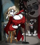 Rating: s
ID: 3143696
Date: 2022-01-26 18:34:09 -0500
Status: active
Score: 87
101_dalmatian_street 101_dalmatians 2022 3_toes 4_fingers absurd_res anthro big_breasts big_nose black_clothing black_eyebrows black_eyes black_handwear black_legwear black_markings black_necktie black_nose black_spots black_suit blonde_hair bodyguard bottomless bottomless_male breast_markings breast_rest breast_squish breasts canid canine canis cape cleavage cleavage_overflow closed_frown clothed clothing collar crossed_legs dalmatian digital_drawing_(artwork) digital_media_(artwork) disney dolly_(101_dalmatians) domestic_dog dress duo dylan_(101_dalmatians) ear_markings ear_piercing electronics english_text eyebrow_through_hair eyebrows eyewear facial_markings feet female feral fingerless_gloves fingers fist floppy_ears footwear freckles frown fur furniture glasses glistening glistening_hair gloves graffiti hair hand_on_leg hand_on_own_leg hand_on_own_thigh hand_on_thigh handwear head_markings hi_res huge_breasts leg_markings legwear long_hair looking_aside male mammal markings microphone microphone_stand mole_(marking) mouth_closed necktie open_mouth piercing pink_inner_ear pink_tongue raised_hand raised_tail red_cape red_clothing red_dress rope shadow singing sitting small_waist sparkles sparkling_clothing sparkling_dress spotlight spots spotted_body spotted_fur squish stage stage_curtains stool suit sunglasses tag_(disambiguation) tail text thick_thighs thigh_markings tight_clothing toeless_footwear toeless_legwear toes tongue topwear topwear_only translucent translucent_hair watermark white_body white_fur white_tail wide_hips wolfjedisamuel post #3143696