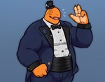 Rating: s
ID: 5182567
Date: 2024-11-14 20:14:59 -0500
Status: active
Score: 4
anthro belly blue_clothing bow_ribbon clothing dynogreeno formal_clothing formal_wear gem generation_3_pokemon hat headgear headwear hi_res male muscular muscular_male nintendo pokemon pokemon_(species) reptile runxforest scalie solo torkoal post #5182567