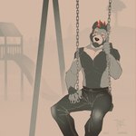 Rating: s
ID: 5123496
Date: 2024-10-18 11:46:34 -0400
Status: active
Score: 61
1:1 2024 ailurid anthro beard biped bonfiredemon bottomwear claws clothed clothing digital_media_(artwork) facial_hair finger_claws fur hi_res male male_anthro mammal mohawk multicolored_body multicolored_fur muscular outside pants red_eyes red_panda sitting_on_swing slide solo swing topless topless_anthro topless_male post #5123496