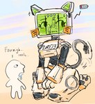 Rating: s
ID: 5571574
Date: 2025-05-14 12:16:10 -0400
Status: active
Score: 32
anthro biped bodily_fluids body_writing cord_tail domestic_cat drooling duo electronics fc5 felid feline felis female hands_on_legs hands_on_thighs hi_res human kneeling kneeling_on_ground larger_anthro larger_female looking_away low_battery male mammal monitor pawpads paws power_cord pur_03 robot_anthro saliva screen screen_face segmented_body simple_background size_difference sketch small_waist smaller_human smaller_male sweat sweatdrop video_game_reference whiskers wide_hips post #5571574