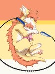 Rating: s
ID: 5657592
Date: 2025-06-21 07:55:41 -0400
Status: active
Score: 12
ambiguous_feral ambiguous_gender blue_collar collar dragon feral fur furred_dragon furred_scalie hi_res holding_object holding_plushie kutto kuttoyaki mane multicolored_eyes mythological_creature mythological_scalie mythology orange_eyes orange_mane orange_pawpads pawpads plushie scalie semi-anthro side_view simple_background solo two_tone_eyes white_body white_fur yellow_body yellow_eyes yellow_fur post #5657592