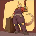 Rating: s
ID: 5392555
Date: 2025-02-23 12:14:51 -0500
Status: active
Score: 15
2025 5_fingers absurd_res anthro black_border blonde_hair boots border braided_hair breasts clothed clothing engineer_(team_fortress_2) engineer_roo female fingers footwear full-length_portrait fur gloves greasymojo hair handwear hi_res kangaroo long_hair looking_at_viewer macropod mammal marsupial overalls portrait shoes signature solo standing tail tan_body tan_fur tan_tail team_fortress_2 thick_thighs tools valve post #5392555