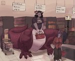 Rating: s
ID: 4972762
Date: 2024-08-08 17:32:17 -0400
Status: active
Score: 57
2024 aisle anthro basket black_clothing black_shirt black_topwear bottom_heavy bottomless bovid breasts caprine chimeracauldron claws clothed clothing container digital_media_(artwork) dragon embarrassed eyewear female glasses goat group hair hi_res holding_basket holding_container holding_object horn joan?_(chimeracauldron) mammal mythological_creature mythological_scalie mythology pubic_boot red_body red_scales scales scalie shirt shopping_cart sign size_difference species_transformation standing store tail topwear trans_(lore) transformation wide_crotch post #4972762