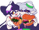 Rating: s
ID: 2994532
Date: 2021-10-26 22:10:55 -0400
Status: active
Score: 21
accessory animal_humanoid belly belly_to_belly big_belly big_breasts black_hair breast_squish breasts breasts_frottage burger callie_(splatoon) cephalopod cephalopod_humanoid cheese clothed clothing dairy_products dress duo fangs female food fried_shrimp front_view fully_clothed gloves grey_hair hair hair_accessory handwear hip_to_hip holding_food holding_object humanoid humanoid_pointy_ears inkling looking_at_viewer marie_(splatoon) marine marine_humanoid markings mole_(marking) mollusk mollusk_humanoid nintendo obese obese_female obese_humanoid open_mouth open_smile orange_pupils overweight overweight_female overweight_humanoid pale_skin pointy_ears princecoffeecakes pupils sauce shrimp_(food) simple_background smile splatoon squid_humanoid squish teeth unusual_pupils wide_hips post #2994532