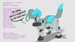 Rating: s
ID: 3023307
Date: 2021-11-13 12:40:36 -0500
Status: active
Score: 43
16:9 4_artificial_limbs 4k absurd_res adalore after_transformation ambiguous_gender anthro_to_feral blue_body blue_fur canid canine canis confusion cybernetic_leg cybernetic_limb cybernetics dialogue domestic_dog english_text feral feral_replacement_limb fur hi_res machine mammal prosthetic prosthetic_limb solo text transformation widescreen post #3023307