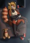 Rating: s
ID: 2058806
Date: 2019-11-18 23:11:59 -0500
Status: active
Score: 4
2008 ailurid animal_plushie bent_arm bent_legs beverage beverage_can breasts clock clothing cola controller cord digital_clock dualshock dualshock_2 electronics extended_arm eyewear female foot_over_edge game_console game_controller gaming holding_controller holding_game_controller holding_object leg_over_edge mammal navel open_mouth over_edge playing_video_game playstation playstation_2 playstation_console playstation_controller plushie ps2_console red_panda seelas sitting soda solo sony_corporation sony_interactive_entertainment teddy_bear underwear wired_controller post #2058806
