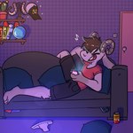Rating: s
ID: 3210837
Date: 2022-03-06 20:50:00 -0500
Status: active
Score: 40
1:1 absurd_res anthro barefoot black_bottomwear black_clothing black_shorts bonk!_atomic_punch bonk_(brand) bottomwear bovid brown_hair caprine cellphone chest_tuft clothing curled_horn electronics eyes_closed feet fur furniture goat grey_body grey_fur hair hat headgear headwear hi_res horn humanoid_feet knee_tuft leg_tuft male mammal mokky_(mokky) on_sofa open_mouth open_smile phone plantigrade red_clothing red_shirt red_topwear shirt shorts smartphone smile sofa solo spread_legs spreading t-shirt team_fortress_2 topwear tuft unusual_clothing unusual_hat unusual_headwear valve xing1 post #3210837