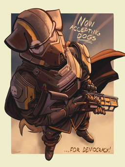 Rating: s
ID: 5766582
Date: 2025-08-09 05:15:36 -0400
Status: active
Score: 13
absurd_res angusburgers anthro bird_dog canid canine canis domestic_dog golden_retriever googly_eyes gun helldivers hi_res hunting_dog male mammal poster propaganda ranged_weapon retriever solo text weapon post #5766582