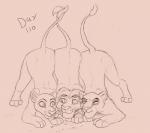 Rating: s
ID: 1583752
Date: 2018-06-27 03:15:27 -0400
Status: active
Score: 81
2017 ass_up butt cashier:3 comic digital_media_(artwork) disney english_text felid female feral food forced fur gender_transformation lion male mammal monochrome nala_(the_lion_king) pantherine presenting presenting_hindquarters sarabi_(the_lion_king) simba_(the_lion_king) simple_background smile story story_in_description text the_lion_king transformation post #1583752