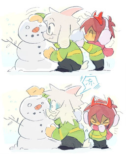 Rating: s
ID: 5744845
Date: 2025-07-30 14:23:51 -0400
Status: active
Score: 26
2025 ache13337003 adopted_(lore) adoptive_sibling_(lore) anthro asriel_dreemurr bovid brother_(lore) brown_hair caprine clothing deltarune duo fur goat green_clothing green_shirt green_topwear hair hi_res horn human kris_(deltarune) male mammal shirt sibling_(lore) simple_background snow snowman topwear undertale undertale_(series) white_background white_body white_fur post #5744845