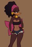 Rating: s
ID: 2194462
Date: 2020-03-27 23:06:00 -0400
Status: active
Score: 55
2020 5_fingers alfred_j._kwak_(series) anatid anseriform anthro avian beak bird black_hair bottomwear bow_(feature) bracelet breasts brown_eyes clothed clothing denim denim_bottomwear denim_clothing denim_shorts digital_media_(artwork) duck ear_piercing female fingers hair hands_on_hips hi_res jewelry looking_at_viewer non-mammal_breasts piercing scorpdk shorts simple_background smile solo topwear tube_top winnie_(ajk) post #2194462