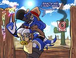 Rating: s
ID: 3465942
Date: 2022-07-24 20:59:16 -0400
Status: active
Score: 23
absurd_res anthro avian badge belt big_breasts bird blue_body breasts cactus clothing corset dialogue digital_media_(artwork) english_text eyeshadow feather_hands feathers female hand_on_hip hi_res jewelry lingerie magic makeup necklace non-mammal_breasts plant portrait rainbow reina_(sachasketchy) sachasketchy sheriff shooting smile smirk solo spanish_text straps text three-quarter_portrait topwear toucan white_body wild_west yellow_eyeshadow post #3465942