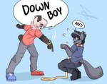 Rating: s
ID: 5594720
Date: 2025-05-24 09:29:48 -0400
Status: active
Score: 9
absurd_res angry anthro arch3y bear canid canine canis clock collar down_boy_(meme) duo english_text gesture giant_panda hair hand_gesture heterochromia hi_res leash leashed_collar long_hair male male/male mammal obeying piercing pointing scared spiked_collar spikes text watch wolf yelling post #5594720