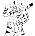 Rating: s
ID: 5098607
Date: 2024-10-06 20:20:02 -0400
Status: active
Score: 10
2024 absurd_res anaugi anthro armor black_and_white bracers breasts butt clothed clothing dipstick_ears dipstick_tail ear_markings eye_mask felid female fingers fist flexing flexing_bicep fur hair hand_on_hip hi_res mammal markings monochrome multicolored_ears muscular muscular_female pantherine side_boob simple_background solo standing striped_body striped_fur striped_markings striped_tail stripes tail tail_markings tiger toothy_grin tuft violentiger_(gogoandyrobo) white_background wrestling_singlet post #5098607