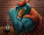 Rating: s
ID: 3175609
Date: 2022-02-13 23:25:59 -0500
Status: active
Score: 17
2021 accipitrid accipitriform adler_(feber12) anthro avian backwards_baseball_cap backwards_hat baseball_cap beverage biceps bird cheek_tuft clothing coffee coffee_mug eagle facial_tuft feathers flexing flexing_bicep green_body green_feathers half-closed_eyes hat headgear headwear looking_at_viewer male muscular muscular_anthro muscular_male narrowed_eyes shirt smile smirk smug smug_face smug_grin solo t-shirt topwear triceps tuft zawn post #3175609