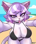 Rating: s
ID: 5408970
Date: 2025-03-03 01:04:59 -0500
Status: active
Score: 113
2025 5:6 absurd_res anthro beach big_breasts bikini bikini_top blush body_blush breast_blush breasts britney_(chaclaveloz) clothing collar conditional_dnp digital_media_(artwork) domestic_cat ear_piercing eyelashes eyeliner felid feline felis female fur hair happy heart_eyes heart_symbol hi_res looking_at_viewer makeup mammal piercing purple_eyes purple_hair ring_piercing sea seductive selfie signature solo swimwear three-quarter_view two-piece_swimsuit water white_body wide_hips zerlix_fox post #5408970