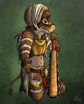 Rating: s
ID: 5188716
Date: 2024-11-17 18:51:01 -0500
Status: active
Score: 7
absurd_res ambiguous_gender annoyed anthro armadillo armor aztec_clothing duo feathers glyptodon glyptodont gold_(metal) headgear helmet hi_res kneeling macuahuitl male mammal melee_weapon oreodont prehistoric_species primitive_weapon shell tribal tribal_clothing weapon wrappings xenarthran yenocwolf post #5188716