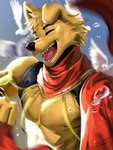 Rating: s
ID: 5535404
Date: 2025-04-28 00:56:31 -0400
Status: active
Score: 14
3:4 absurd_res anthro bird_dog canid canine canis cape clothing domestic_dog eyes_closed fangs fur golden_retriever hair hi_res hunting_dog i_think_i_like_you jewelry lumii male mammal muscular muscular_male nipples open_mouth pecs ray_(i_think_i_like_you) retriever shirtless_male smile solo teeth yellow_body yellow_fur post #5535404
