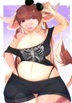 Rating: s
ID: 2527195
Date: 2020-12-13 09:55:59 -0500
Status: active
Score: 38
anthro bambolbi black_bottomwear black_clothing black_shorts black_topwear bottomwear bovid bovine breasts brown_hair cattle clothed clothing digital_media_(artwork) eyelashes eyewear female front_view fully_clothed hair hi_res highland_cattle holding_eyewear holding_object holding_sunglasses looking_at_viewer mammal midriff navel pink_eyes poppy_mcvay portrait shaded shorts simple_background skeleton_clothing solo standing sunglasses three-quarter_portrait topwear post #2527195