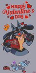 Rating: s
ID: 4596473
Date: 2024-02-13 05:35:46 -0500
Status: active
Score: 131
ambiguous_gender anthro biped black_body blue_body candy chocolate darkluxia dessert english_text food fur generation_4_pokemon grey_background heart_symbol holidays lucario nintendo open_mouth poisoned pokemon pokemon_(species) simple_background solo tan_body tan_fur text theobromine_poisoning valentine's_day post #4596473