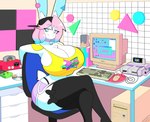 Rating: s
ID: 5609632
Date: 2025-05-30 15:51:10 -0400
Status: active
Score: 50
2023 anthro artist_name backwards_baseball_cap backwards_hat baseball_cap bell bell_collar big_breasts biped black_baseball_cap black_clothing black_legwear black_thigh_highs blue_eyes blue_hair bottomwear breasts busty_boy_(lore) chair chest_tuft cleavage closed_smile clothed clothing collar computer computer_keyboard computer_mouse crossed_legs desk desktop digital_drawing_(artwork) digital_media_(artwork) electronics english_description eye_through_hair eyebrow_through_hair eyebrows eyelashes eyelashes_through_hair female furgonomic_baseball_cap furgonomic_hat furgonomic_headwear furgonomics furniture game_boy_color game_boy_family hair hat headgear headwear hi_res hotpants huge_breasts inner_ear_fluff jingle_bell jingle_bell_collar lagomorph legwear leporid long_ears male_(lore) mallkin mammal mario_bros memphis_design mouth_closed multicolored_eyes multicolored_hair nintendo nintendo_64 pb_(theycallhimcake) pink_eyes pink_hair portrait purple_bottomwear purple_clothing purple_hotpants purple_shorts rabbit shorts sitting smile solo super_mario_64 super_mario_world super_nintendo table text theycallhimcake thigh_highs three-quarter_portrait topwear translucent translucent_hair tuft two_tone_eyes two_tone_hair yellow_clothing yellow_topwear post #5609632