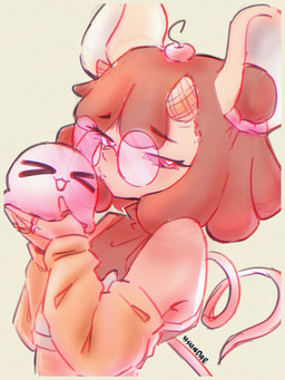Rating: s
ID: 5694770
Date: 2025-07-08 14:53:58 -0400
Status: active
Score: 7
2025 3:4 ambiguous_gender ambiguous_species animal_ears animal_humanoid arm_warmers armwear big_ears black_sclera brown_hair cherry clothing colored_sketch crop_top dessert detatched_sleeves digital_drawing_(artwork) digital_media_(artwork) duo eyewear female_(lore) food fruit glasses hair heart_eyes heart_symbol heart_tail hi_res holding_another horn human humanoid ice_cream kissing light_body light_skin looking_at_viewer mammal mammal_humanoid monotone_background mouse mouse_humanoid mouse_tail murid murid_humanoid murine murine_humanoid outline plant puckered_lips ring_(jewelry) rodent rodent_humanoid round_glasses shirt short_hair signature simple_background sketch space_buns tail topwear watermark wearing_glasses yellow_clothing ysundae ysundae_(character) post #5694770