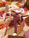 Rating: s
ID: 3510217
Date: 2022-08-16 13:39:21 -0400
Status: active
Score: 287
2022 abstract_background absurd_res amaterasu_(okami) anthro anthrofied barefoot breasts breath canid canine canis capcom cape claws clothed clothing clover_studio deity demon_slayer duo elemental_manipulation feet female fire fire_manipulation front_view full-length_portrait fully_clothed fur fur_markings hair handpaw hi_res hindpaw holding_object holding_weapon inner_ear_fluff katana kimetsu_no_yaiba kneeling legwear looking_away mammal markings melee_weapon ninetails_(okami) okami_(capcom) pawpads paws portrait potatokamaos red_body red_fur samurai solo_focus stockings sword thigh_highs three-quarter_view toeless_legwear toeless_stockings topwear tuft warrior weapon white_body white_fur white_hair wolf yellow_eyes post #3510217
