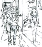 Rating: s
ID: 5654403
Date: 2025-06-19 20:57:13 -0400
Status: active
Score: 0
2008 5_fingers anthro biped bottomwear breasts clothed clothing dated demon demon_humanoid domestic_cat dpragan duo_focus felid feline felis female fingers footwear front_view fully_clothed group hands_behind_back high_heels hooves horn human humanoid humanoid_pointy_ears looking_at_another mammal mannequin monochrome pointy_ears purse shirt shoes shopping shopping_bag shorts signature skirt spade_tail standing storefront swimwear tail topwear unguligrade unguligrade_footwear walking window post #5654403