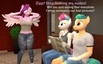 Rating: s
ID: 5617840
Date: 2025-06-03 02:04:46 -0400
Status: active
Score: 11
16:10 3d_(artwork) anthro anthrofied biped book bottomwear clothed clothing denim denim_bottomwear denim_clothing detailed_background dialogue digital_media_(artwork) door english_text equid equine eyebrows eyelashes feathered_wings feathers female furniture group hair hasbro hi_res hitch_trailblazer_(mlp) holding_book holding_object jeans male mammal mlp_g5 multicolored_hair my_little_pony mythological_creature mythological_equine mythology outside pants papadragon69 pegasus pink_body pipp_petals_(mlp) pupils purple_hair shirt sibling_(lore) sister_(lore) sisters_(lore) sitting sofa text thick_thighs three-quarter_view topwear trio white_sclera widescreen wings zipp_storm_(mlp) post #5617840