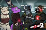 Rating: s
ID: 5342631
Date: 2025-01-31 13:33:56 -0500
Status: active
Score: 64
anthro backpack blood blush bodily_fluids clothed clothing crowbar dahlia_(aeirdnom) dragon felid feline fur furred_dragon furred_scalie group gun hi_res left_4_dead_(series) machine male mammal murid murine mythological_creature mythological_scalie mythology niccy nicopossum protogen ranged_weapon rat rodent scalie shotgun sushifur tools valve weapon post #5342631
