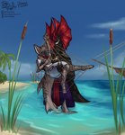 Rating: s
ID: 5619332
Date: 2025-06-03 20:38:17 -0400
Status: active
Score: 30
aniela_(komradjurij) anthro arm_above_head bent_leg big_ears big_tail bite_mark black_body black_scales bottomwear captured carrying_another cattail_(plant) clothing cloud dominant dominant_male dripping duo eyes_closed facial_scar femboy fin fish fishing fur gold_(metal) gold_tooth grey_body grey_fur hand_on_back hand_on_leg hand_on_thigh hi_res island jewelry kick komradjurij larger_male lizard long_neck machine male male/male marine metal neck_tuft necklace net palm_tree pants partially_submerged pawpads pirate plant protogen protogen_armor protogen_visor purple_bottomwear purple_clothing purple_pants raised_arm red_crest red_fins reptile ring sand sash scales scalie scar sea shark shark_tail sharkie_(loverwolfie) ship size_difference sky smile splash splashing_water striped_body striped_fur stripes struggling tail tree tuft uncomfortable vehicle water watercraft wet post #5619332