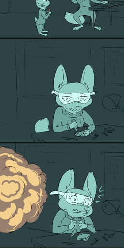 2018 anthro barefoot canine chair clothed clothing comic dialogue disney ear_markings english_text explosion eyewear facial_markings female fox fur_markings goggles holding_object jack_savage lagomorph lamp male mammal markings necktie office_chair overalls rabbit restricted_palette screwdriver signature sitting skye_(zootopia) standing suit table text tggeko tools zootopia
Rating: Safe
Score: 5
User: JAKXXX3
Date: April 18, 2018 2018 anthro barefoot canine chair clothed clothing comic dialogue disney ear_markings english_text explosion eyewear facial_markings female fox fur_markings goggles holding_object jack_savage lagomorph lamp male mammal markings necktie office_chair overalls rabbit restricted_palette screwdriver signature sitting skye_(zootopia) standing suit table text tggeko tools zootopia
Rating: Safe
Score: 5
User: JAKXXX3
Date: April 18, 2018