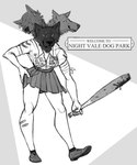 Rating: s
ID: 3970516
Date: 2023-04-03 20:41:44 -0400
Status: active
Score: 10
5:6 anthro anthrofied bat blood bodily_fluids bottomwear canid canine canis clothed clothing domestic_dog english_text facial_scar female footwear fully_clothed group hi_res mammal monochrome plastic_bags_leader pleated_skirt scar shirt shoes skirt text topwear trio welcome_to_night_vale zombierooster post #3970516