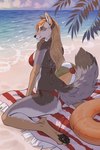 Rating: s
ID: 4189795
Date: 2023-07-24 02:50:04 -0400
Status: active
Score: 111
anthro back-tie_bikini beach bikini bikini_bottom bikini_top blonde_hair butt canid canine canis clothed clothing coyote female fluffy fluffy_tail fur hair hi_res inner_ear_fluff long_hair looking_at_viewer looking_back lynjox mammal manzanita multicolored_body multicolored_fur outside seaside semi_public side-tie_bikini sitting solo spread_legs spreading string_bikini swimwear tail towel tuft two-piece_swimsuit water yellow_eyes post #4189795