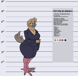 Rating: s
ID: 5685221
Date: 2025-07-04 02:25:11 -0400
Status: active
Score: 12
2024 anthro avian avian_feet beak biped bird black_bottomwear black_clothing black_jacket black_shirt black_skirt black_topwear bottomwear breasts brown_body brown_eyes brown_feathers businesswear character_name chart claws clothed clothed_anthro clothed_female clothing collared_shirt colored columbid dove dress_shirt english_text feathers feet female fingers full-length_portrait height_chart hi_res humanoid_hands jacket mature_anthro mature_female model_sheet mourning_dove non-mammal_breasts patricia_banks portrait shirt skirt slightly_chubby slightly_chubby_anthro slightly_chubby_female smile solo spoldier text toe_claws toes topwear wide_hips post #5685221