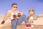 Rating: s
ID: 4307448
Date: 2023-09-22 18:08:26 -0400
Status: active
Score: 110
2021 :< animal_crossing ankha_(animal_crossing) anthro barefoot belt belt_buckle blue_body blue_eyes blue_fur blue_hair brown_hair buckle clothing desert domestic_cat dress duo egyptian egyptian_clothing eyewear feet felid feline felis female fingerless_gloves fur glasses gloves guide_lines gun hair handgun handwear hi_res human male mammal markings muscular muscular_male nintendo outside plantpenetrator ranged_weapon revolver sand schofield_revolver serious_sam shirt sitting sky smile standing striped_markings striped_tail stripes sunglasses tail tail_markings tank_top topwear uraeus usekh weapon yellow_body yellow_fur post #4307448