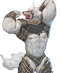 Rating: s
ID: 5613586
Date: 2025-06-01 09:56:03 -0400
Status: active
Score: 78
abs absurd_res anthro armor biceps canid canine canis claws clothed clothing digital_media_(artwork) elden_ring flexing flexing_bicep flexing_both_biceps flexing_muscles fromsoftware fur hair headgear helmet hi_res kemono kuromonsart looking_at_viewer male maliketh_(elden_ring) mammal midriff muscular muscular_male muscular_thighs navel nipples open_mouth pecs serratus solo teeth tongue tongue_out topless triceps wolf post #5613586