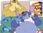 Rating: s
ID: 3669335
Date: 2022-11-03 22:57:08 -0400
Status: active
Score: 40
2021 4_toes absurd_res alien alternate_version_at_source anthro anthrofied belly beverage_can big_belly biped blue_body blue_claws blue_eyes blue_fur blue_nose body_hair brown_eyes brown_nose can cheek_markings chest_hair claws clothed clothing container digital_drawing_(artwork) digital_media_(artwork) disney english_text experiment_(lilo_and_stitch) facial_markings feet flat_colors fur furniture group hair head_markings hi_res holding_can holding_container holding_object inside lemur lidded_eyes lilo_and_stitch male mammal markings max_(maxpany) maxpany muscular muscular_anthro muscular_male notched_ear obese obese_anthro obese_male open_mouth open_smile overweight overweight_anthro overweight_male pink_hair primate purple_tongue reuben_(lilo_and_stitch) shirt slim smile sofa stitch_(lilo_and_stitch) strepsirrhine striped_markings striped_tail stripes tail tail_markings tank_top text toes tongue tongue_out topwear trio white_clothing white_shirt white_tank_top white_topwear yellow_body yellow_fur post #3669335